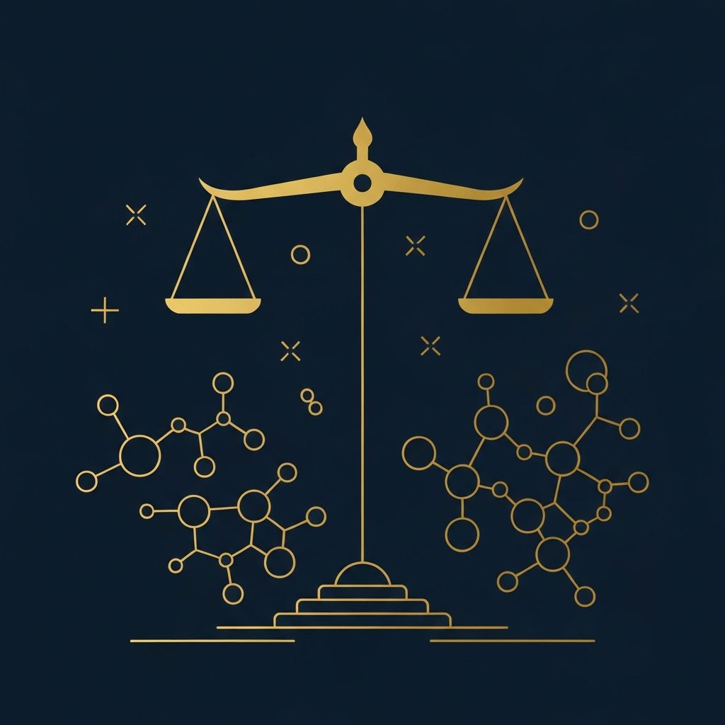 Abstract scientific representation of nutritional concepts